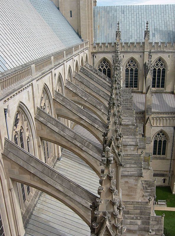 1. Close-up of a flying buttress from the National Cathedral in